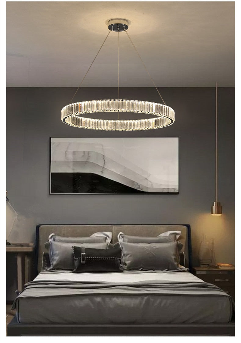 Modern Luxury Crystal Led Pendant Lighting - Dimmable