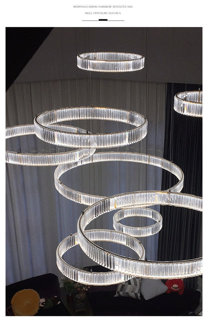 Modern Luxury Crystal Led Pendant Lighting - Dimmable