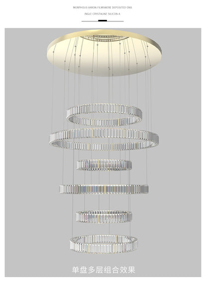 Modern Luxury Crystal Led Pendant Lighting - Dimmable