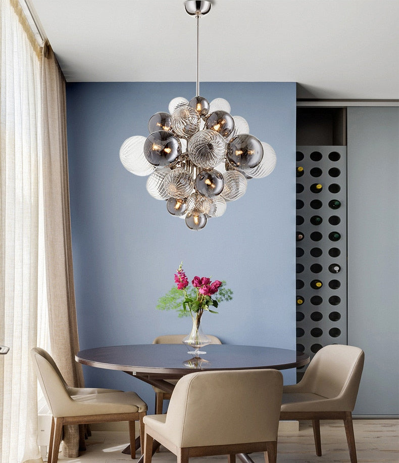 Modern Crystal Ball Chandelier