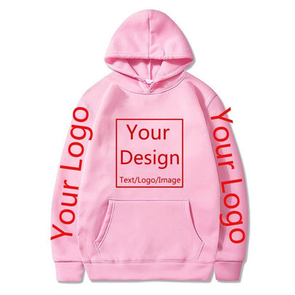 Custom Made Hoodies DIY Text or Logo or Image Print High Quality