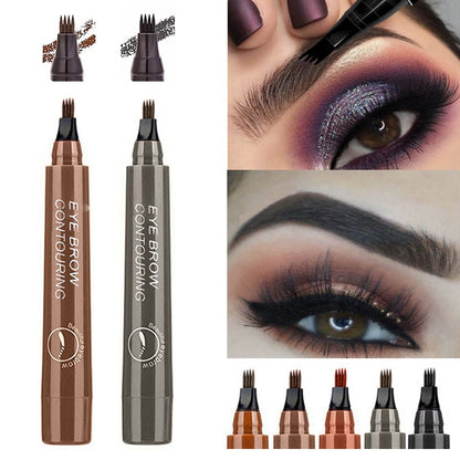 3D Microblading Eyebrow Pen Waterproof Fork Tip