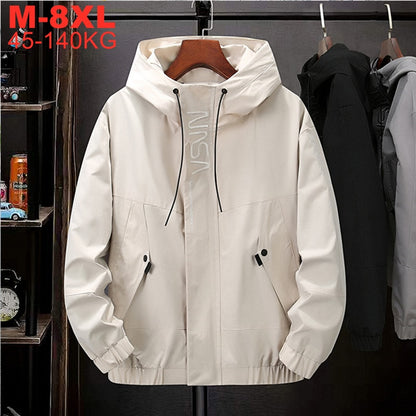 Men's Windbreaker Coat - Plus Sizes