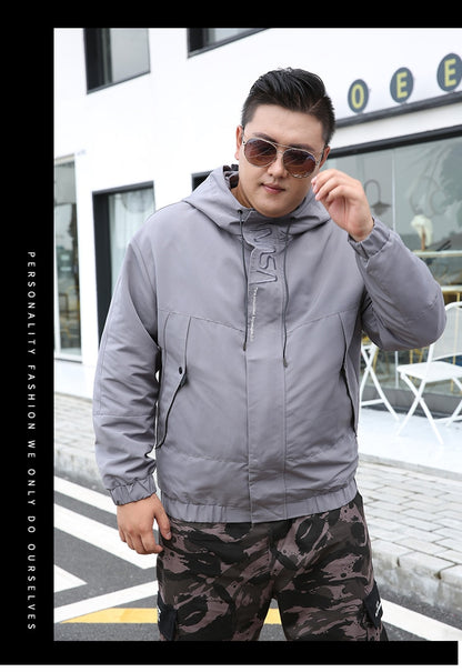 Men's Windbreaker Coat - Plus Sizes