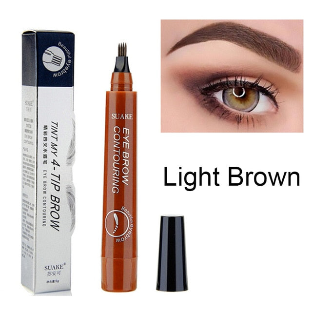 3D Microblading Eyebrow Pen Waterproof Fork Tip