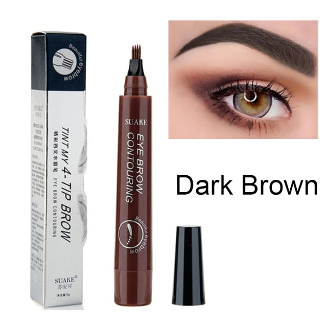 3D Microblading Eyebrow Pen Waterproof Fork Tip