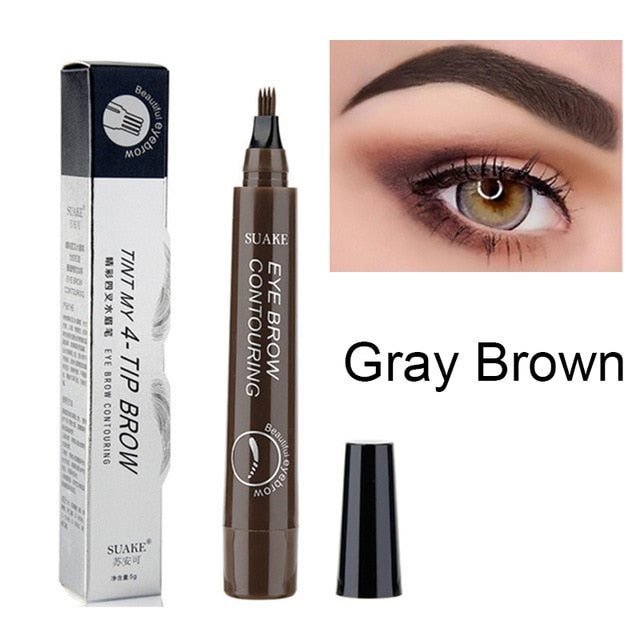 3D Microblading Eyebrow Pen Waterproof Fork Tip