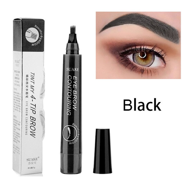 3D Microblading Eyebrow Pen Waterproof Fork Tip