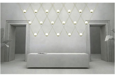 Modern LED Crystal Ring Chandelier