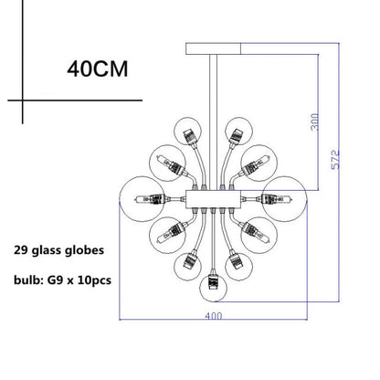 Modern Crystal Ball Chandelier