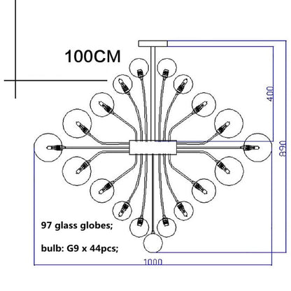 Modern Crystal Ball Chandelier