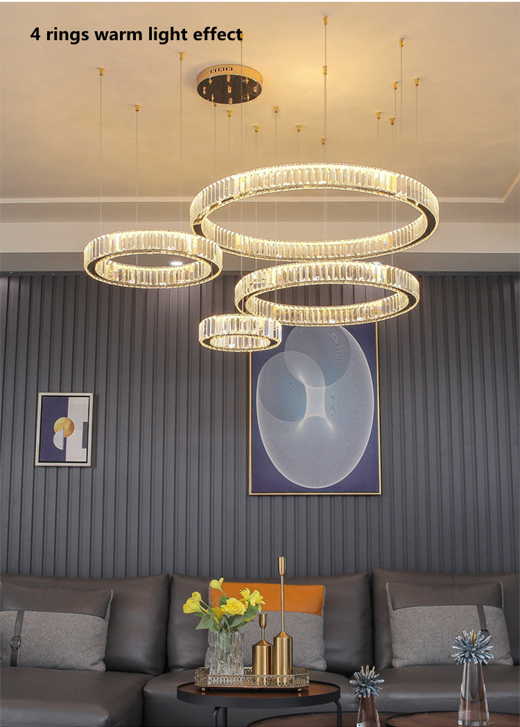 Modern Luxury Crystal Led Pendant Lighting - Dimmable