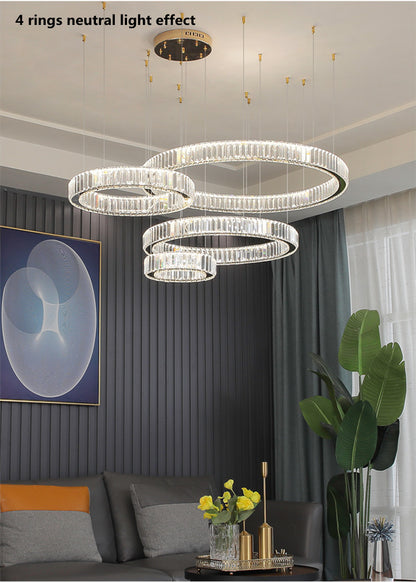 Modern Luxury Crystal Led Pendant Lighting - Dimmable