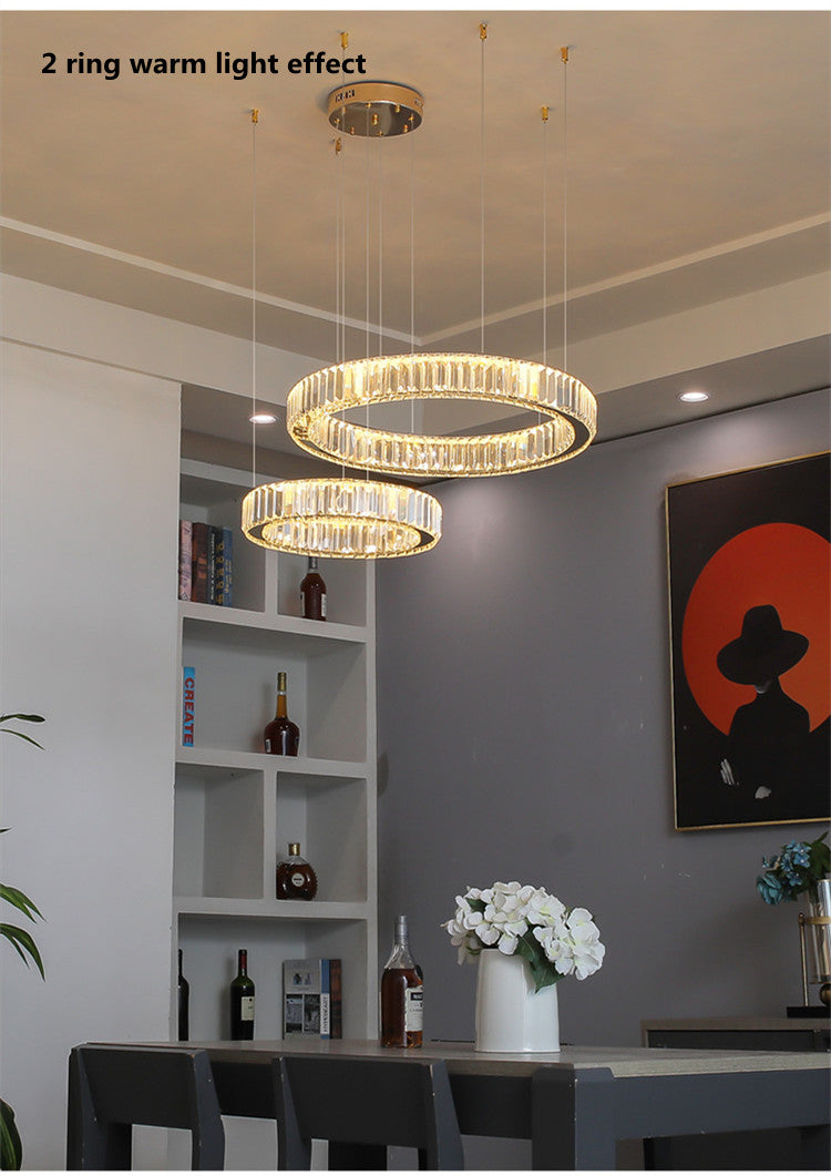 Modern Luxury Crystal Led Pendant Lighting - Dimmable