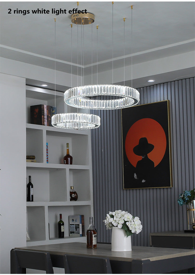 Modern Luxury Crystal Led Pendant Lighting - Dimmable