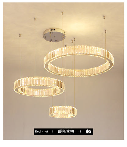 Modern Luxury Crystal Led Pendant Lighting - Dimmable