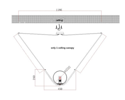 Modern LED Crystal Ring Chandelier