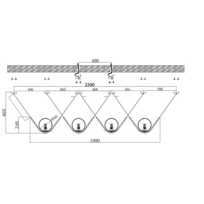 Modern LED Crystal Ring Chandelier