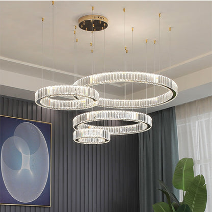 Modern Luxury Crystal Led Pendant Lighting - Dimmable