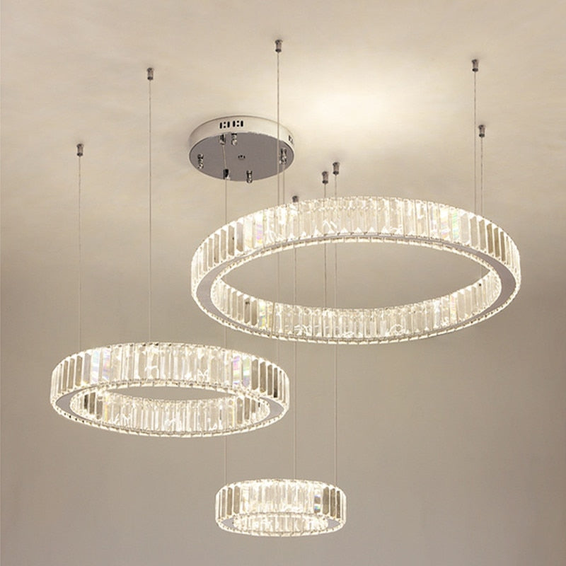 Modern Luxury Crystal Led Pendant Lighting - Dimmable