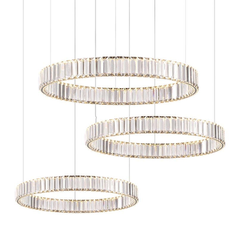 Modern Luxury Crystal Led Pendant Lighting - Dimmable