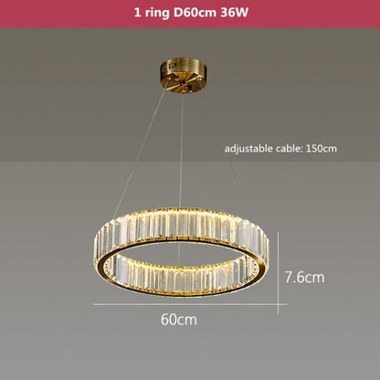 Modern Luxury Crystal Led Pendant Lighting - Dimmable