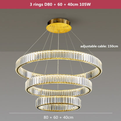 Modern Luxury Crystal Led Pendant Lighting - Dimmable