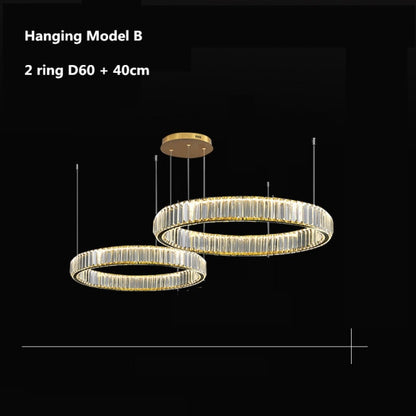 Modern Luxury Crystal Led Pendant Lighting - Dimmable