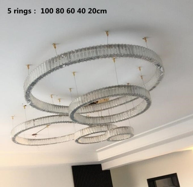 Modern Luxury Crystal Led Pendant Lighting - Dimmable