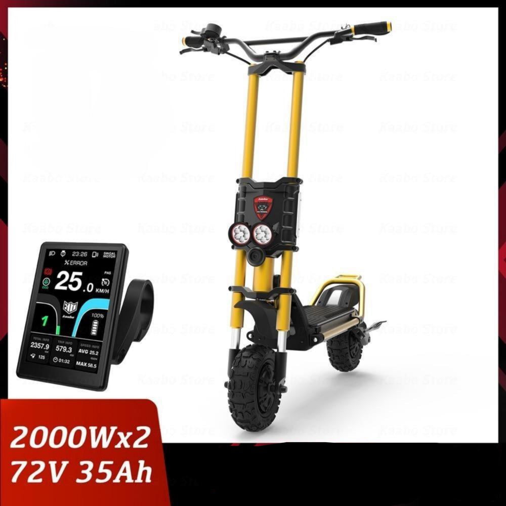 E-Scooter Foldable 11inch 2000W*2 72V 35Ah TFT Electric Scooter